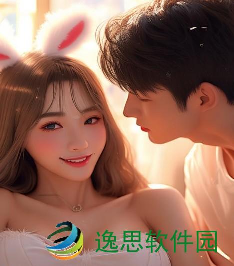 男朋友轻柔揉捏小兔兔的温暖瞬间与甜蜜感受