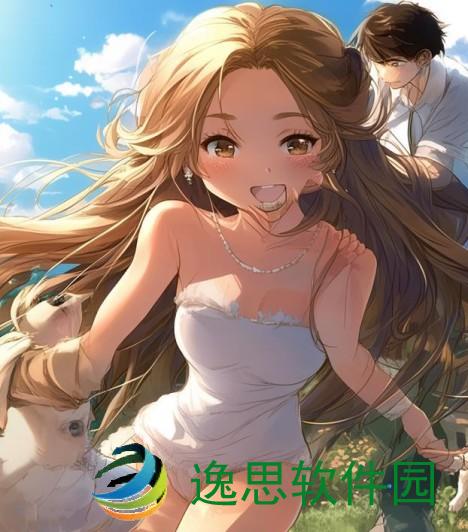 老公牵着几条狗陪伴我温馨时光的幸福生活