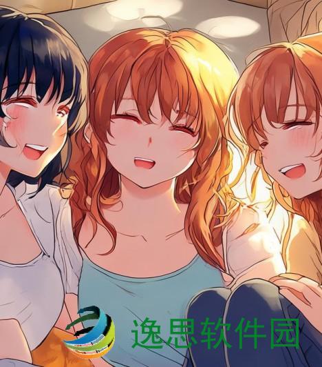 三人趴着的瞬间 生活中的默契与温情交织