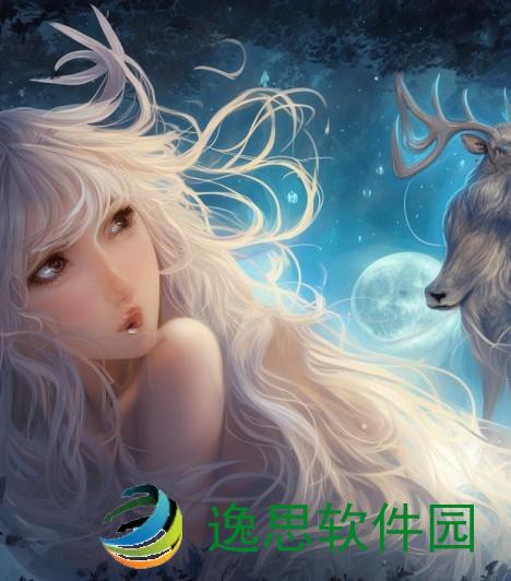 瑶在月光下邂逅神鹿的奇幻旅程与心灵启迪