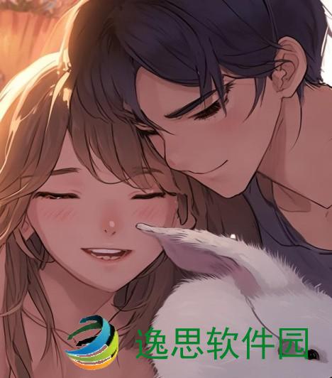 男朋友温柔抚摸小兔子时的甜蜜瞬间与细腻情感描绘